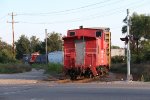 Bringing up the rear, the GTW caboose used for a shoving platform follows along for anothers nights work